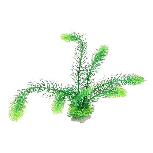Happyyami Paisajismo Plantas acuáticas Artificiales de riego automatico decoración de pecera Decoraciones de Acuario Accesorios para peceras Planta de Acuario Falsa el plastico Green