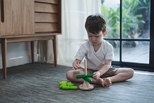 Plantoys Wooden Sorting & Stacking Tree (5149) | Sustainably Made From Rubberwood And Non-Toxic Paints And Dyes #TOP1