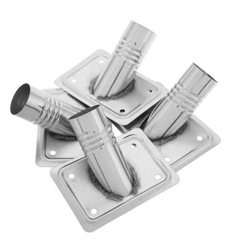 Beatifufu 4 Piezas Conectores de Cabezal de Escoba para Brochas de Suelo Adaptadores Metálicos para Herramientas de Limpieza y Accesorios de Extensión de Mango para Trapeadores