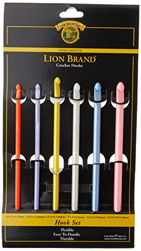 Lion Brand Yarn 400-5-1117 Crochet Hooks, Set of 6