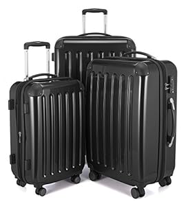 Hauptstadtkoffer Unisex Alex Luggage- Luggage Set, Schwarz, Koffer-Set