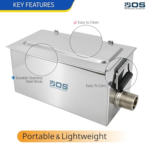 BOS Medicare Surgical® Electric Surgical Instrument Sterilizer | Medical Sterilizer for Hospital & Clinic | Efficient Sterilization for Surgical Tools & Equipment | 16x6x4 Inch
