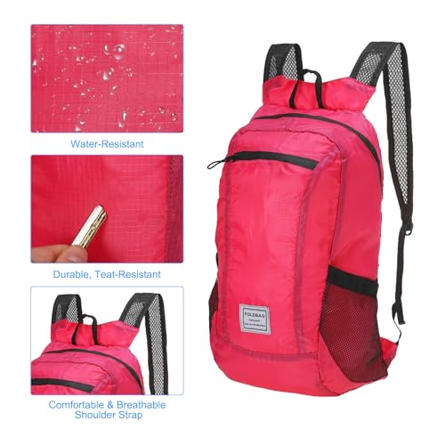 Mochila de senderismo ligera y plegable 15L-20L miniatura 4