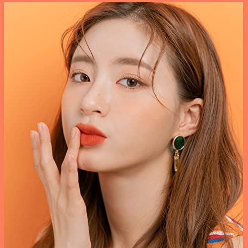 Pasnowfu 2Pcs Matte Lipstick Makeup Set, Waterproof Long Lasting Velvet Moisturizing Lip Stain Earphone Dual-Color Lip Gloss Primer, Non-Stick Cup Lip Make Up Gift Kit For Girls #3 #TOP1