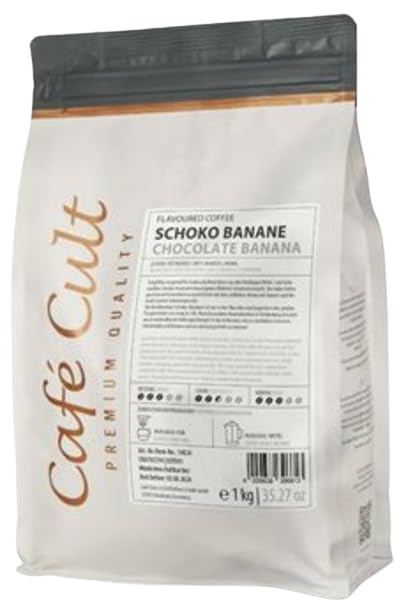 teemando® Kaffee Schoko Banane in 1 kg Tüte, ganze Bohne aromatisiert