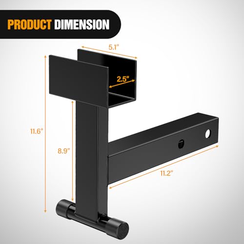 Nilight 2 Inch Trash Can Hauler Grabber Hitch Receiver Trash by Nilight - Used condition - Image 2