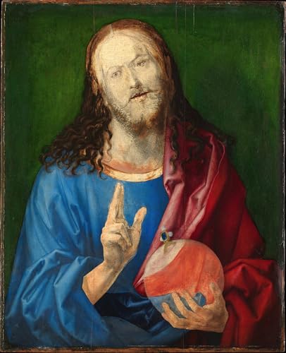 Pintura Mural Salvator Mundi de Durero para Decoración de Salón