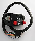 Uni-Lenkerschalter Honda ATV + MRD, links, Funktionen: Licht an/Standl./aus, auf/ab, Blinker, Start, Horn, Warnblinkschalter