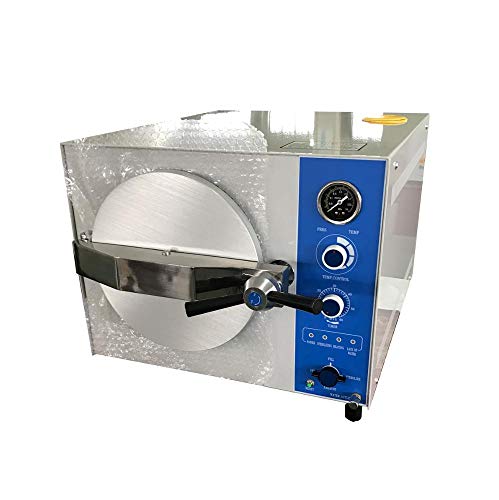 24L Lab Autoclave Steam Table Top Sterilizer Timer 0-60min