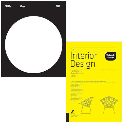 Image of Identity Designed The Process By David Airey & Interior Design Reference & Specification Book By Chris Grimley, Mimi Love 2 Books Collection Set
