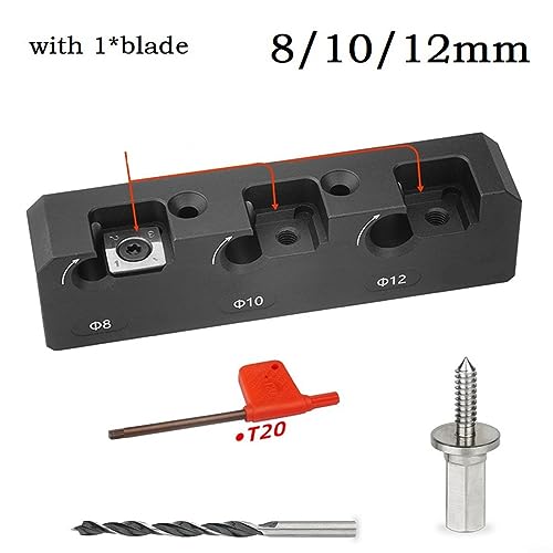 Lioaeust Kit per realizzare tasselli, 8-18 mm per