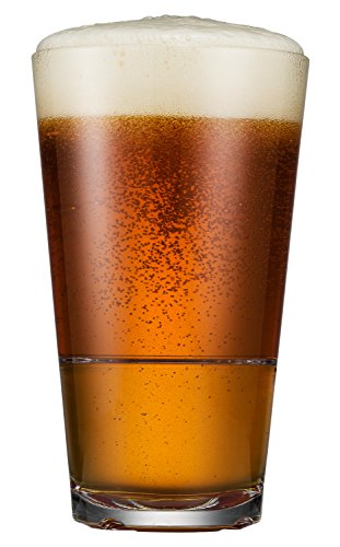 Drinique CAL-PT-CLR-4 Caliber Pint Unbreakable Tritan Beer Glasses, 16 oz. (Set of 4), Clear
