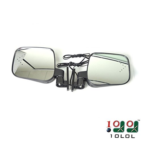 10L0L Side Rear View Mirror Set With Turn Signals For Ezgo Club Car Yamaha Gas & Electric Golf Carts #TOP1