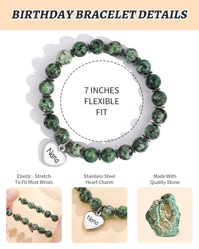 VGWON Unique Inspirational Gifts for Women Natural Stone Bracelets Best Friend Birthday Gifts for Women Teen Girls Sometimes You Forget You're Awesome2