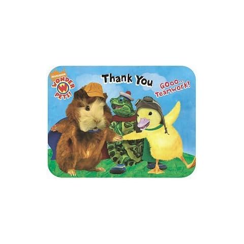 KidsPartyWorld.com 8 Wonder Pets Die-Cut Thank You Notes Cover