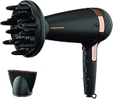 GRUNDIG Naturashine HD 7081 suszarka do włosów z funkcją joniki, ceramiczna ochrona, dysza do stylizacji Cool Touch, 2100 W, 3 poziomy temperatury i 2 poziomy przepływu powietrza, poziom zimna,