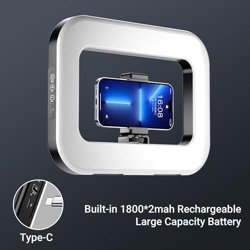 Support vidéo pour smartphone à lumière rechargeable et stabilisateur compact - 4