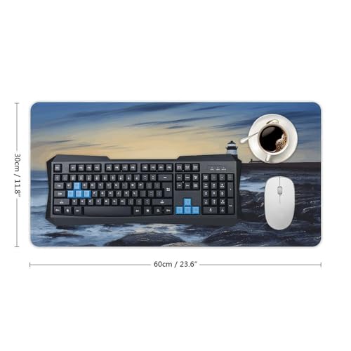 The Seaside Lighthouse Desk Pad 12x24 inch miniatura 2