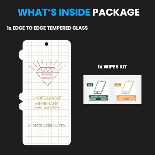 Image of FIRST MART TPU Screen Protector for Motorola Edge 60 Pro - Unbreakable Membrane Protection, Case Friendly Coverage, Bubble-Free, Edge to Edge Coverage [ 1 Pack]