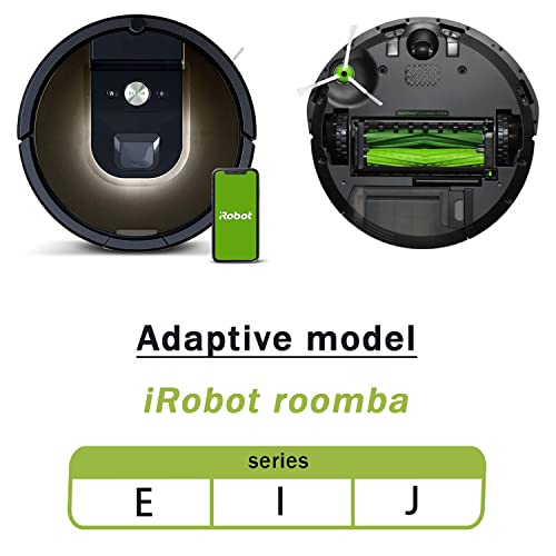 E-HAO Replacement Vacuum Parts for iRobot Roomba i & j & e and Combo i & j Series, 1 Sets Rubber Brushes, 3 HEPA Filters, 3 Side Brushes for i1+/i2+/i3+/i4+/i5+/i6+/i7+/i8+/j5+/j6+/j8+/j9+/e5/e6