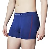 [ボディワイルド] ボクサーパンツ 3D 立体成型 前閉じ BWS852J メンズ ネイビーブルー_BWS852J LL