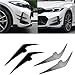 Compatible for BMW 3 Series G20 G21 G28 LCI M Sport 318i 320i 330i M340i 2022-2024+ Front Bumper Side Splitter AirVent Trim Blade(Carbon Fiber Look)