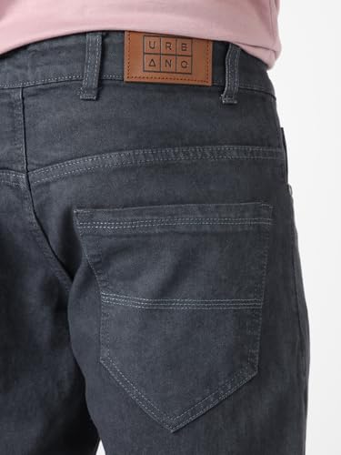 Image of Urbano Fashion Men's Slim Fit Mid Rise Washed Jeans Stretchable