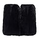 Merauno Lammfell Western Pad Western Korrekturpad Square Pad Sattelpad polsterbar mit Tasche und Schaumstoffeinlage (Schwarzes Lammfell mit schwarzem Stoff)