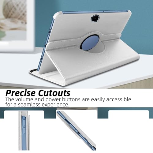 Image of TGK 360 Rotatable Smart Flip Cover for OnePlus Pad Lite 11 inch Tablet Case, Oppo Pad SE 11 inch (White)