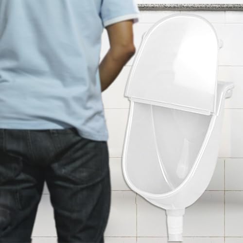 Orinal para hombre antiderrames con manguera, solución para evitar olores en pared y dormitorio 4