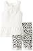 Calvin Klein Baby Girls' Tee with Animal Print Bermuda Shorts