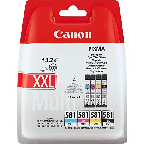 Canon CLI581XL Pack 4 Cartouches Couleur - vue 9