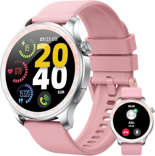 Image of Smart Watch (Answer /Make Call), 1.43 inch HD AMOLED Smartwatch for Men Women | Step Counter with Heart Rate /Sleep Monitor, 110+ Sports Mode,IP68 Waterproof Fitness Activity Tracker for Android iOS