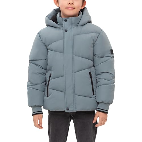 Rokka&Rolla Boys’ Midweight Water-Resistant Fleece-Lined Puffer Jacket3