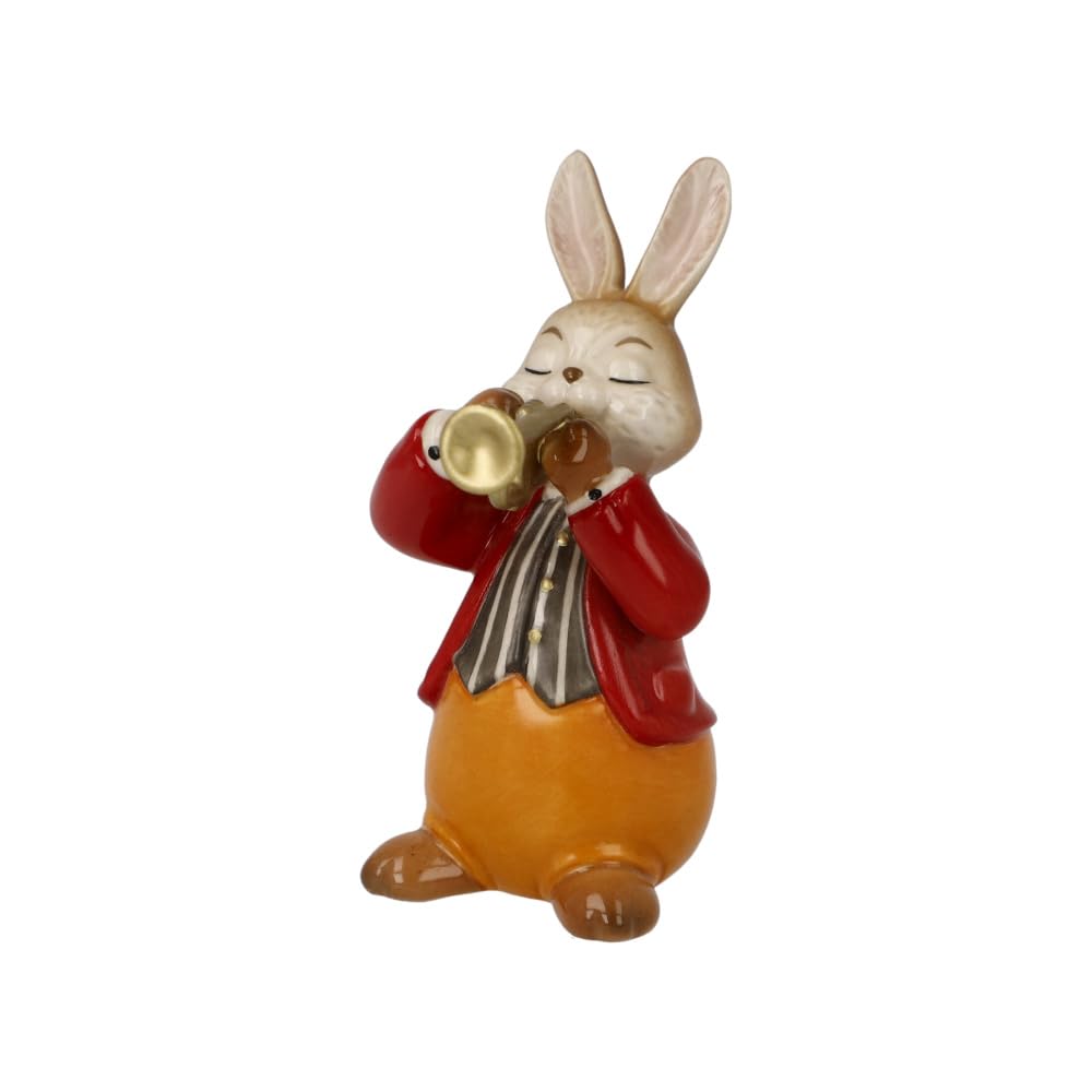Goebel Eager Trumpeter Easter Bunny Figurine