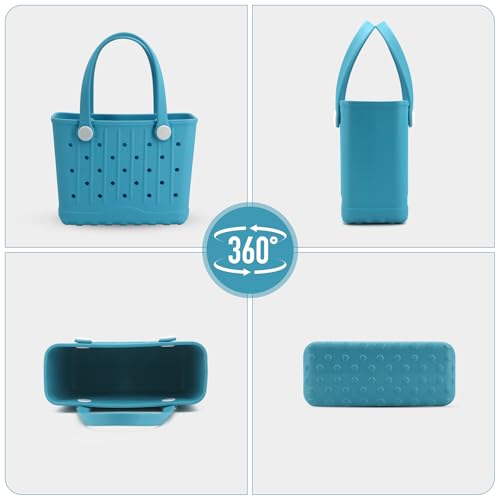 GBB Rubber Tote Bag Small Beach Bag Waterproof Beach Tote Washable Portable Travel Bag for Outdoor, Pool, Boat, Sports2