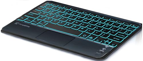 Image of ProElite TouchPad Keyboard case for Xiaomi Redmi Pad 2 11 inch, Magnetic Detachable Wireless Bluetooth TouchPad Keyboard Built-in 7-Colors Backlit with Pen Holder, Black