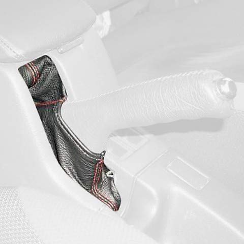 RedlineGoods Funda para Freno de Mano Compatible con Subaru Impreza 1999-00 Cuero Rojo Costura Negra