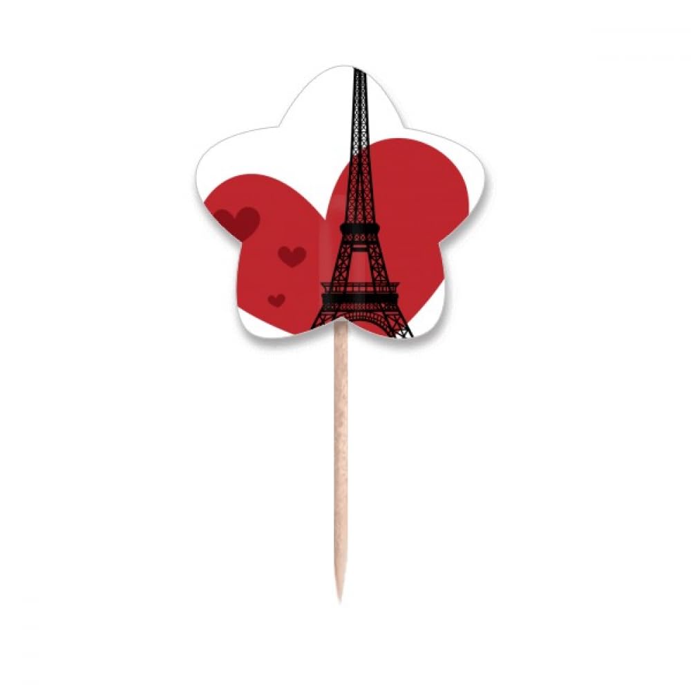 Cure-dents drapeau France et étoile pour cupcake topper et pique apéro
