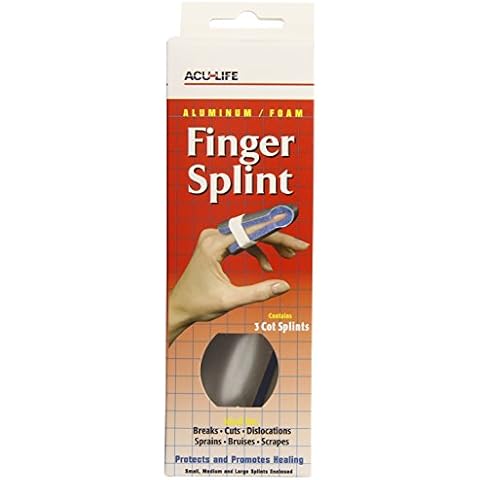 AcuLife Finger Splints - Pack of 3 Splints Cover