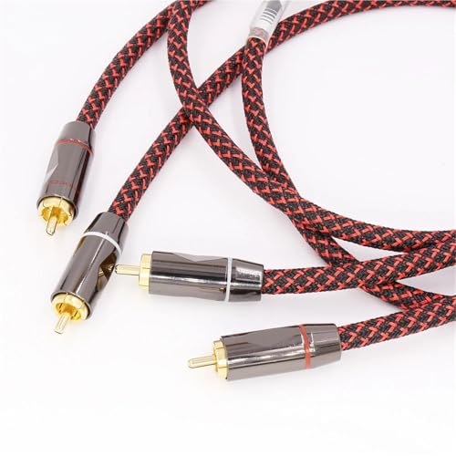 Par de cables de audio RCAA HiFi 50 cm miniatura 2