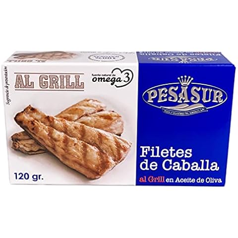 Soldimar Pesasur Grilled Mackerel Fillets in Olive Oil 120g (Pack of 5) Cover