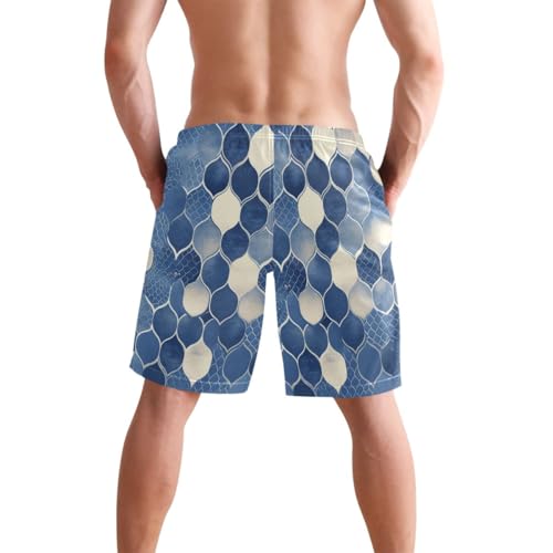 Snake Skin Print Style Doderblue Summer Beach Shorts Breathable Beach Shorts for Vacation 8”/ 9” Long Holidays3