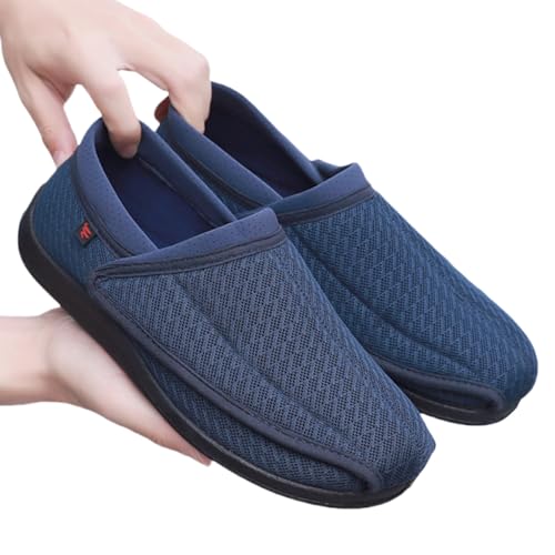 Wide Adjustable Diabetes Shoes Expansion Feet Super Wide Slip in Shoes Comfortable and Breathable Walking Shoes Suitable for The Elderly Foot Edema Swelling Diabetes Feet Health Shoes