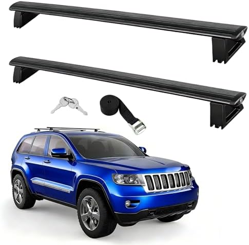 Locking Roof Rack Cross Bars for 2011-2021 Jeep Grand Cherokee wi...