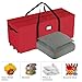 Rolling Christmas Tree Storage Bag - Holds 9-Foot Artificial Trees, Holiday Decorations, Inflatables, Garland, and More by Elf Stor (Red)