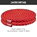 Endoto Rope Shoes Laces for Air Force 1, Thick Chunky Fat Shoelaces Strings for AF Sneaker(Color:Red,Size:10MM)