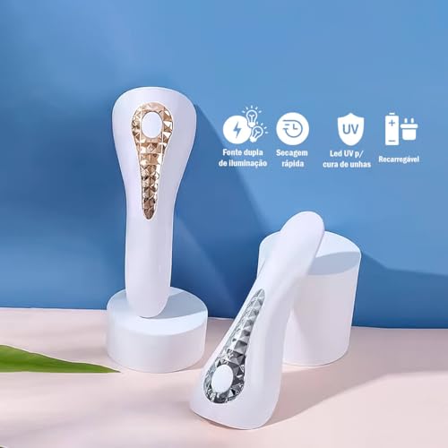 Estufa de Unha UV LED Portátil Recarregável