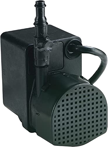 Image of Little Giant PE-2H, 115V, 300 GPH Small Submersible Fountain Pump, 6' Cord | 1 /40 HP, Includes Flow Control Valve, Keeps pump primed in shallow water, Epoxy encapsulated motor, Manual / no switch, 566609
