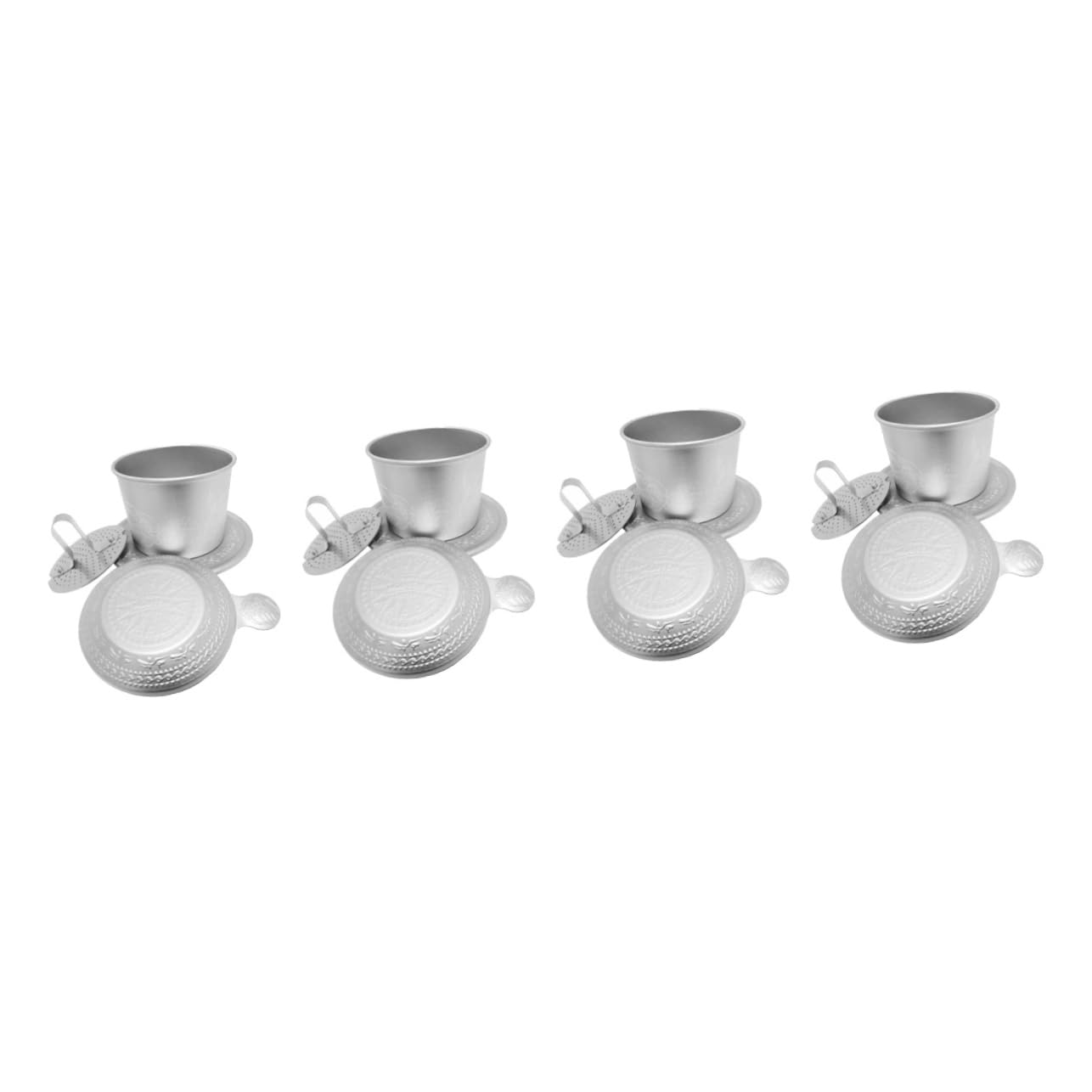 TOPBATHY Kaffeefilterpresse 4 Sets Kaffeezubehör Für Kaffeeliebhaber Kaffeeliebhaber Für Frauen Tragbarer Kaffeefilter Vietnamesische Kaffeemaschine Kaffeetropfer Vietnamesischer Kaffeefilter